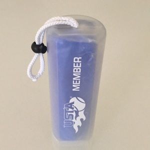 New Fitness Cooling Towel W/ USTA Member Case Blue